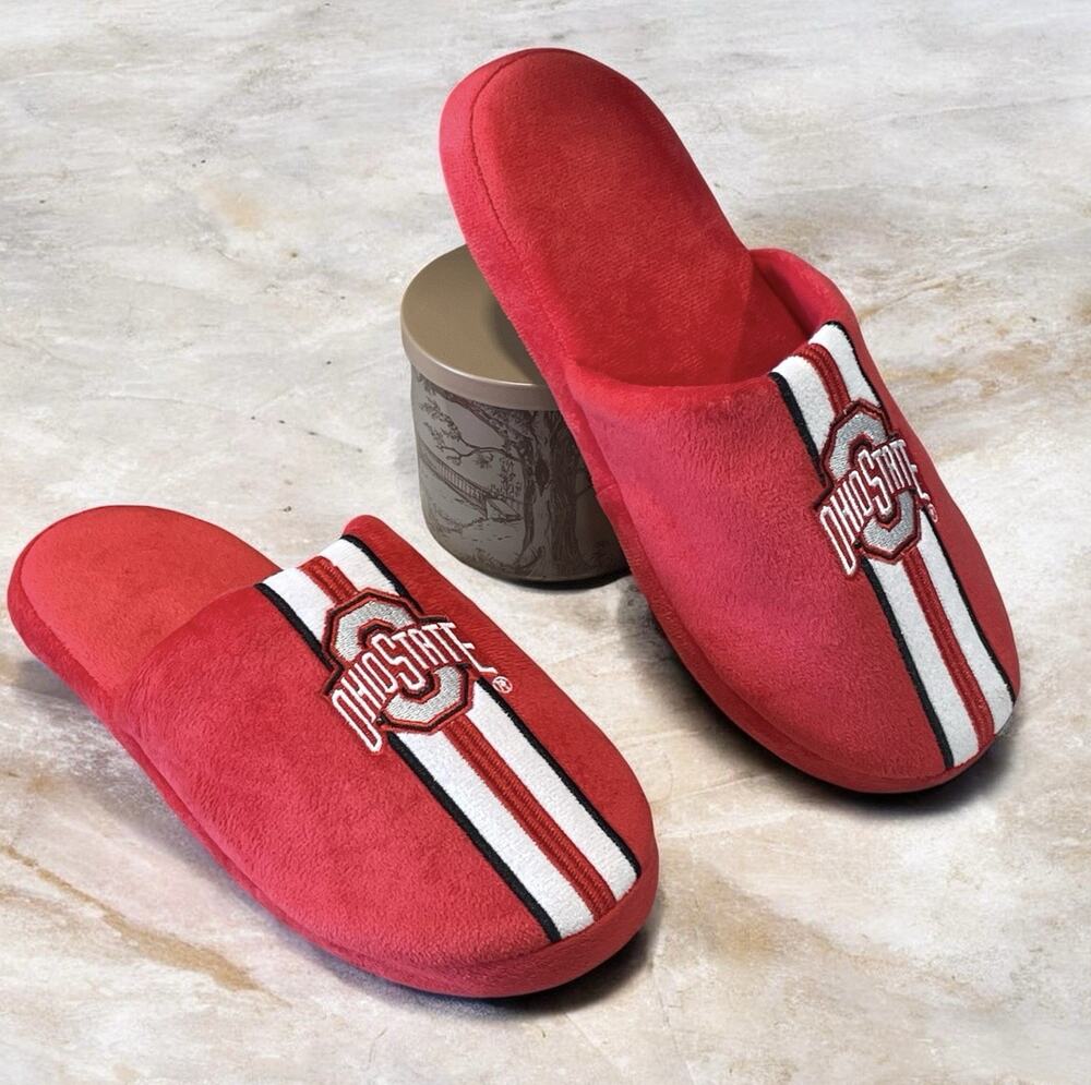 Zoozatz -Ohio State Buckeyes COMFY Slip On Slippers Women’s 9-10 -NWOT